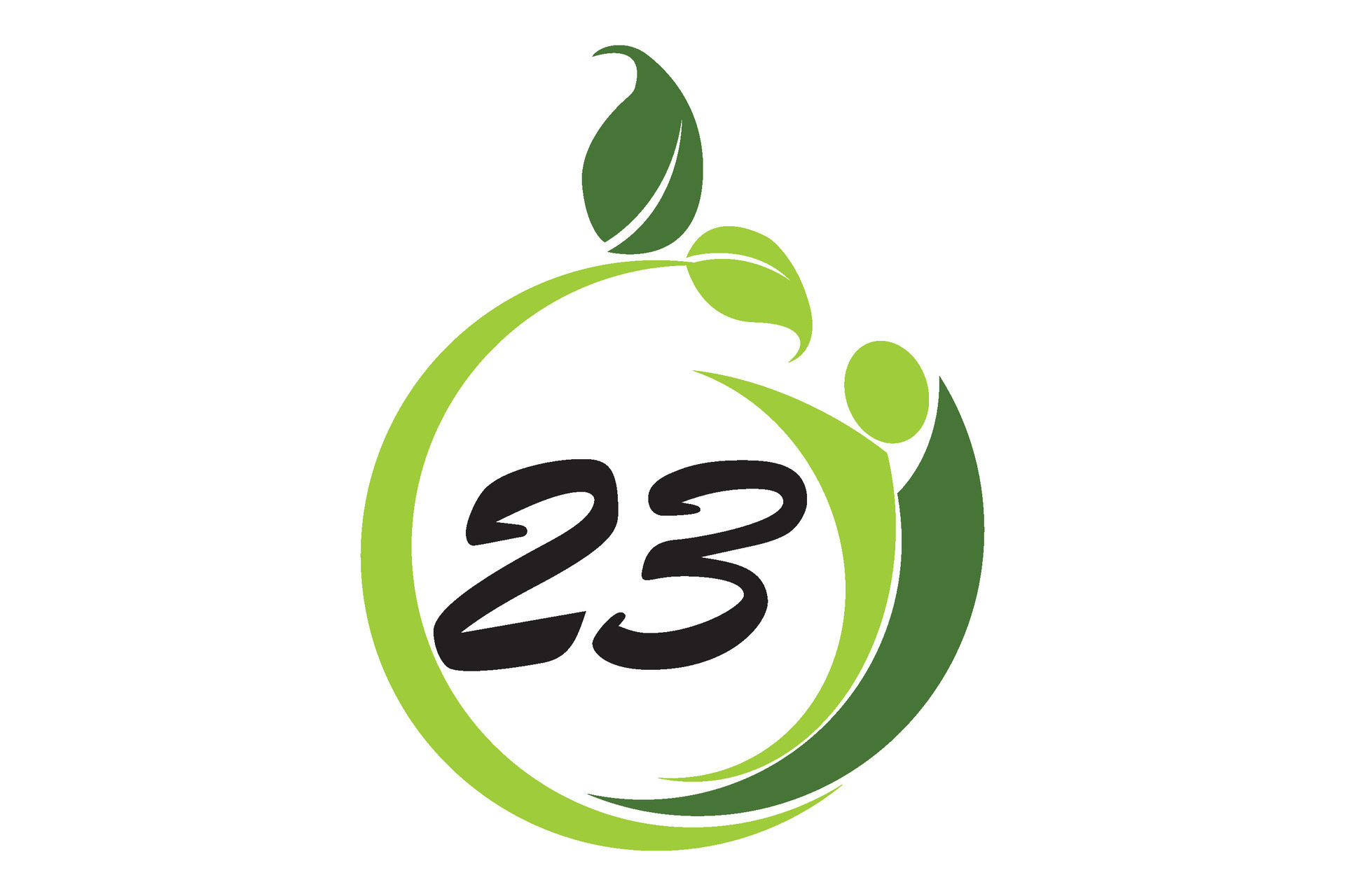 Number 23 Logo Design 26756452 Vector Art at Vecteezy