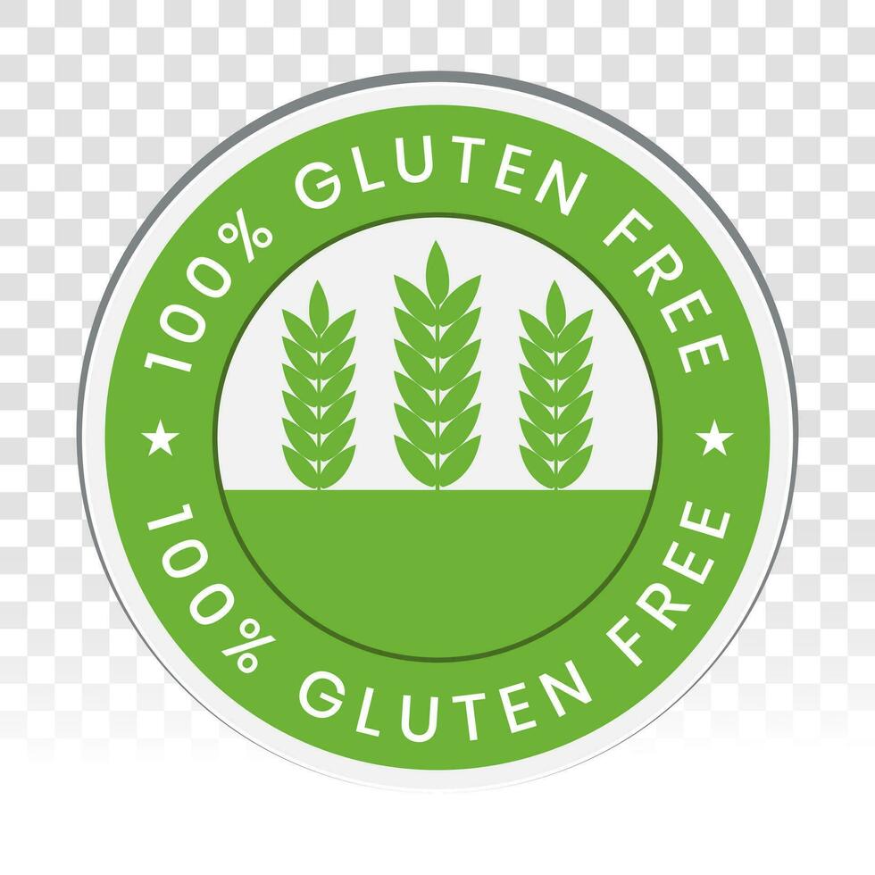 No-gluten icon or gluten free food label for sticker or stamp your product . vector