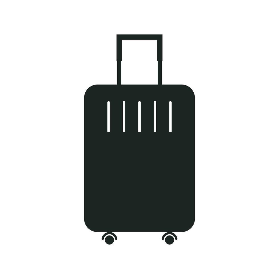 travel bag icon for the application or website. Suitcase shape. vector