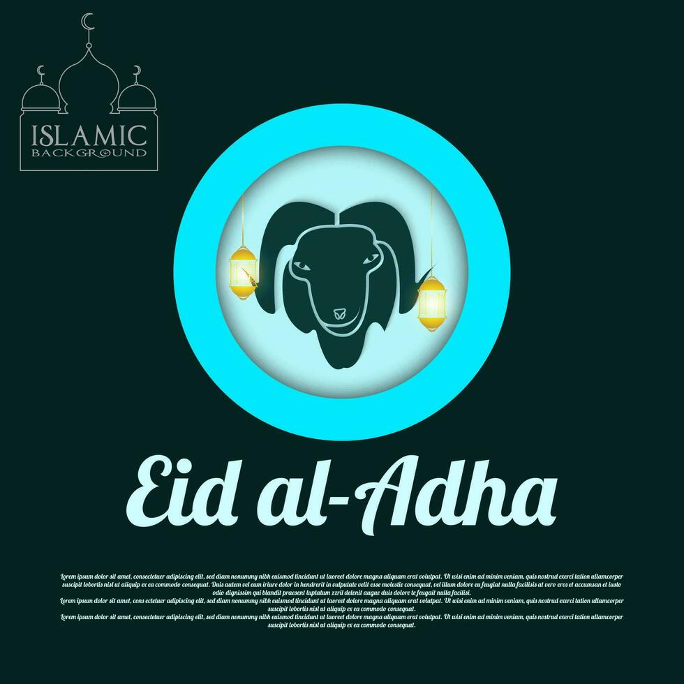 Eid al adha abstract background vector