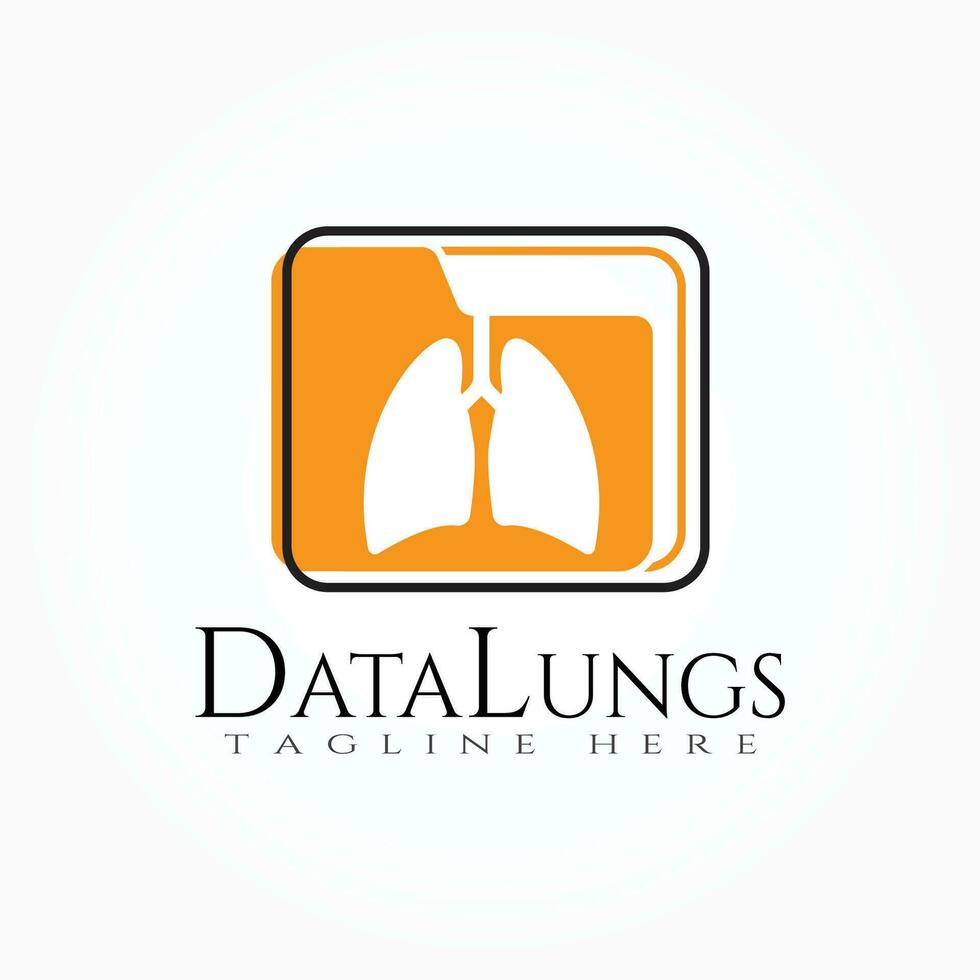 lung logo, can for use application icon -vector vector
