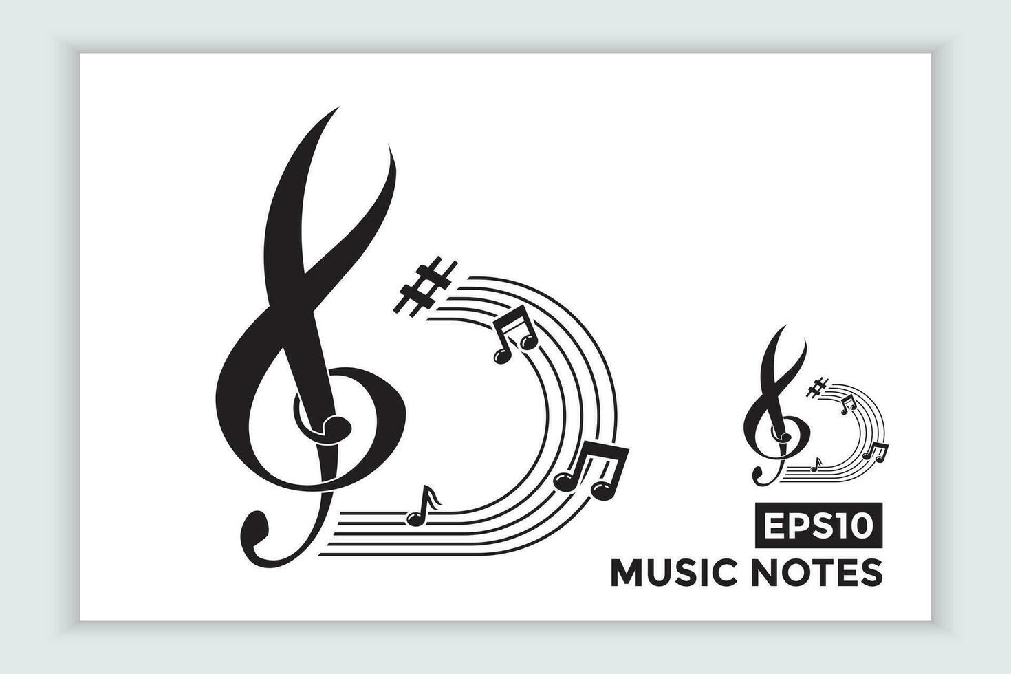 música escala o música Nota firmar o símbolo. musical escala íconos elemento vector para bandera material, antecedentes.