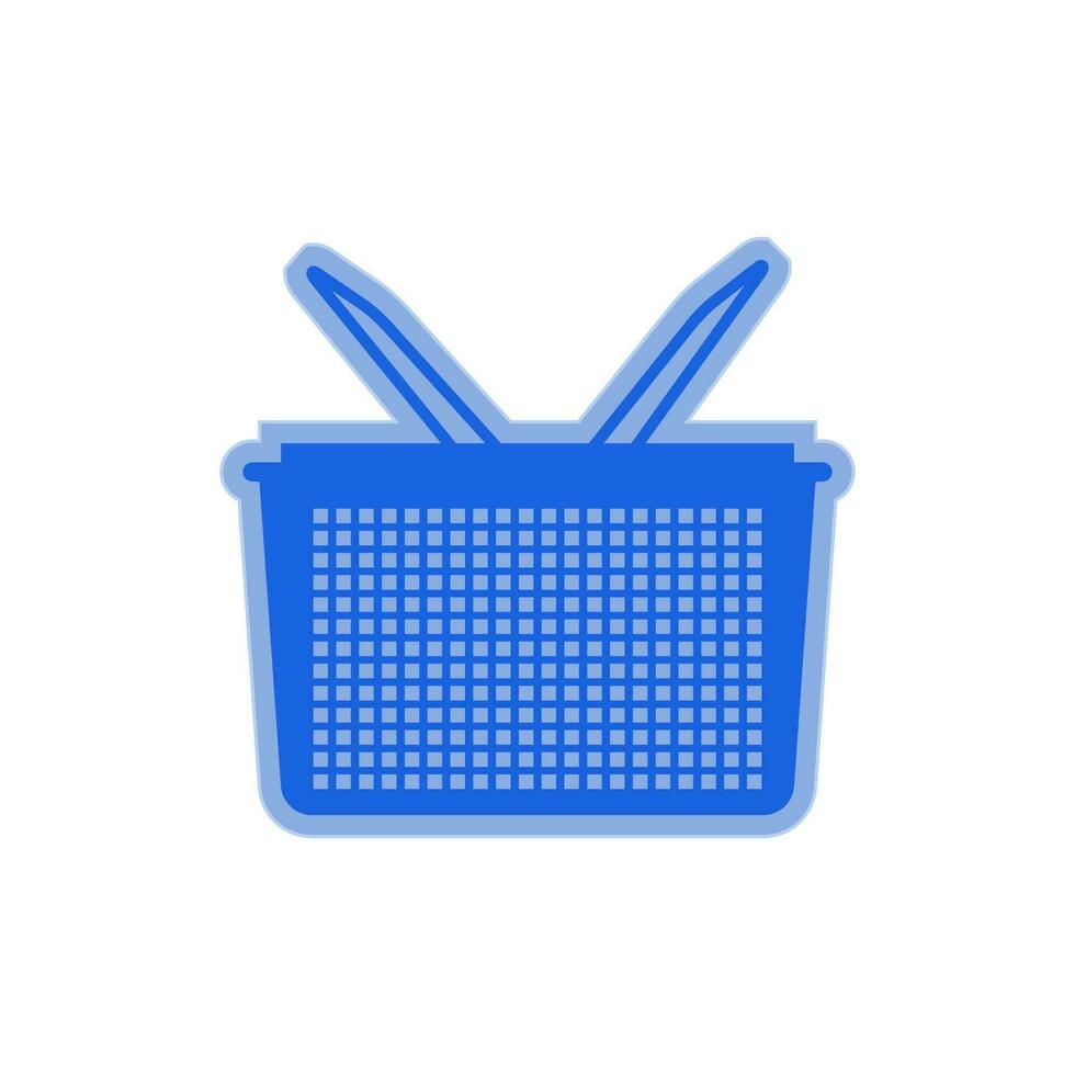 shopping basket icon vector