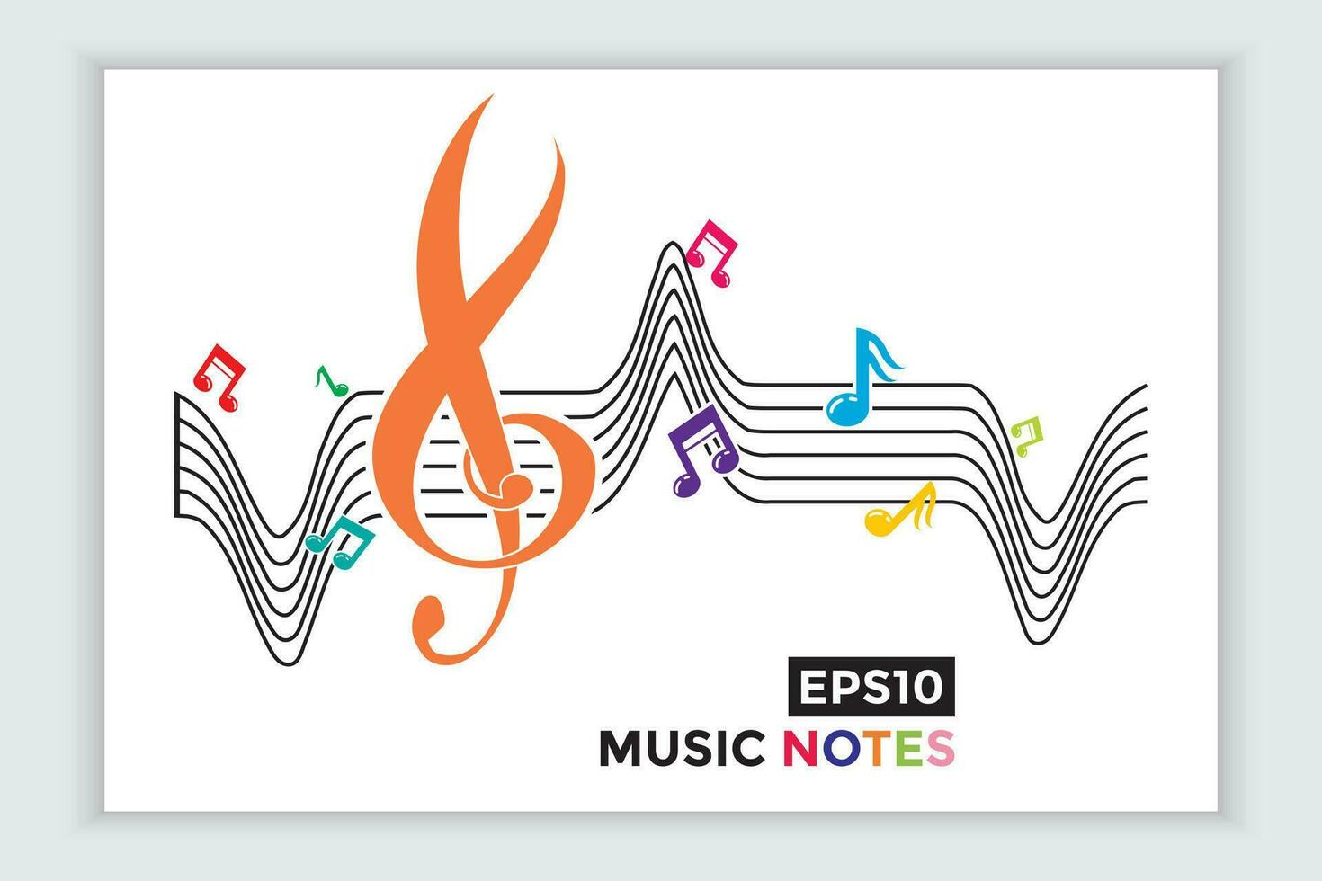 music scale or music note sign or symbol. musical scale icons element vector for banner material, background.