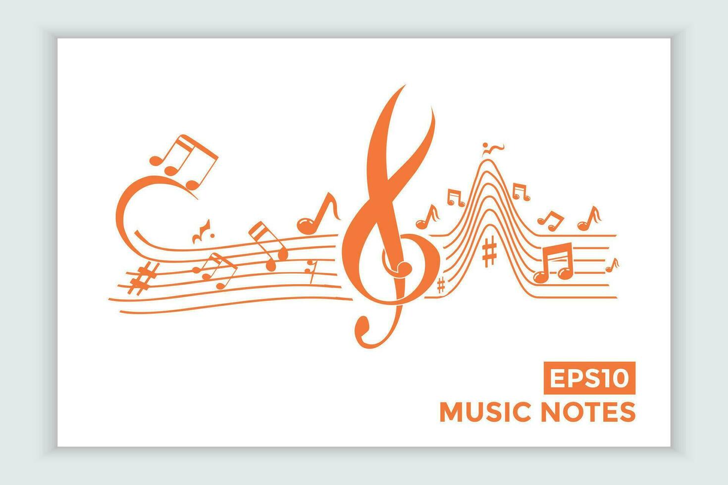 music scale or music note sign or symbol. musical scale icons element vector for banner material, background.