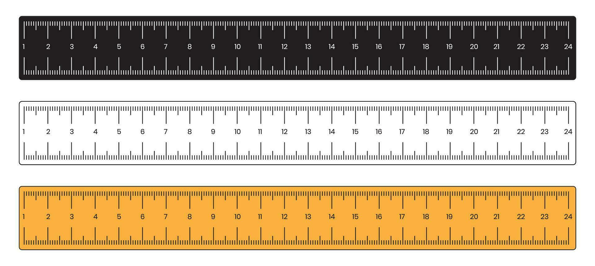 Ruler or measuring scale icon for apps or websites vector