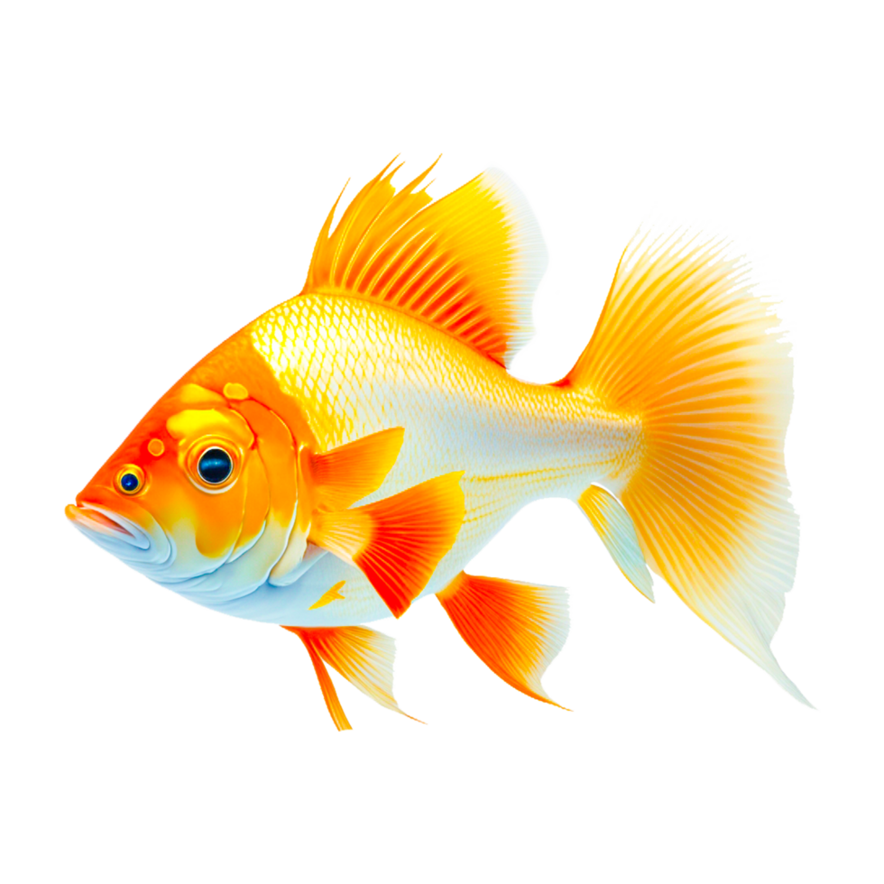 Common goldfish ai generative png