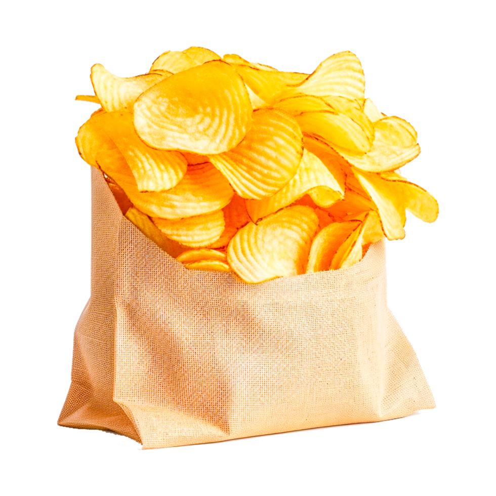 patata chip comida ai generativo png