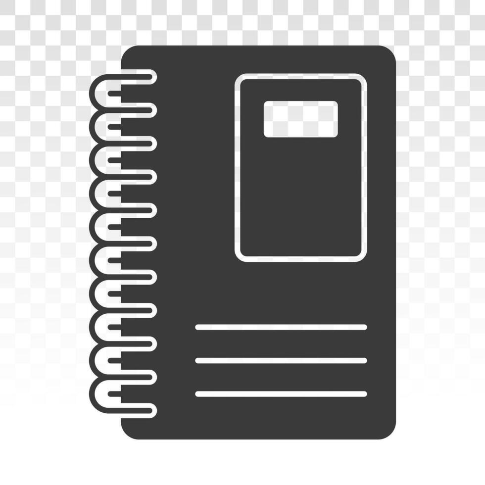 Diary book or journal flat icons for apps and websites vector