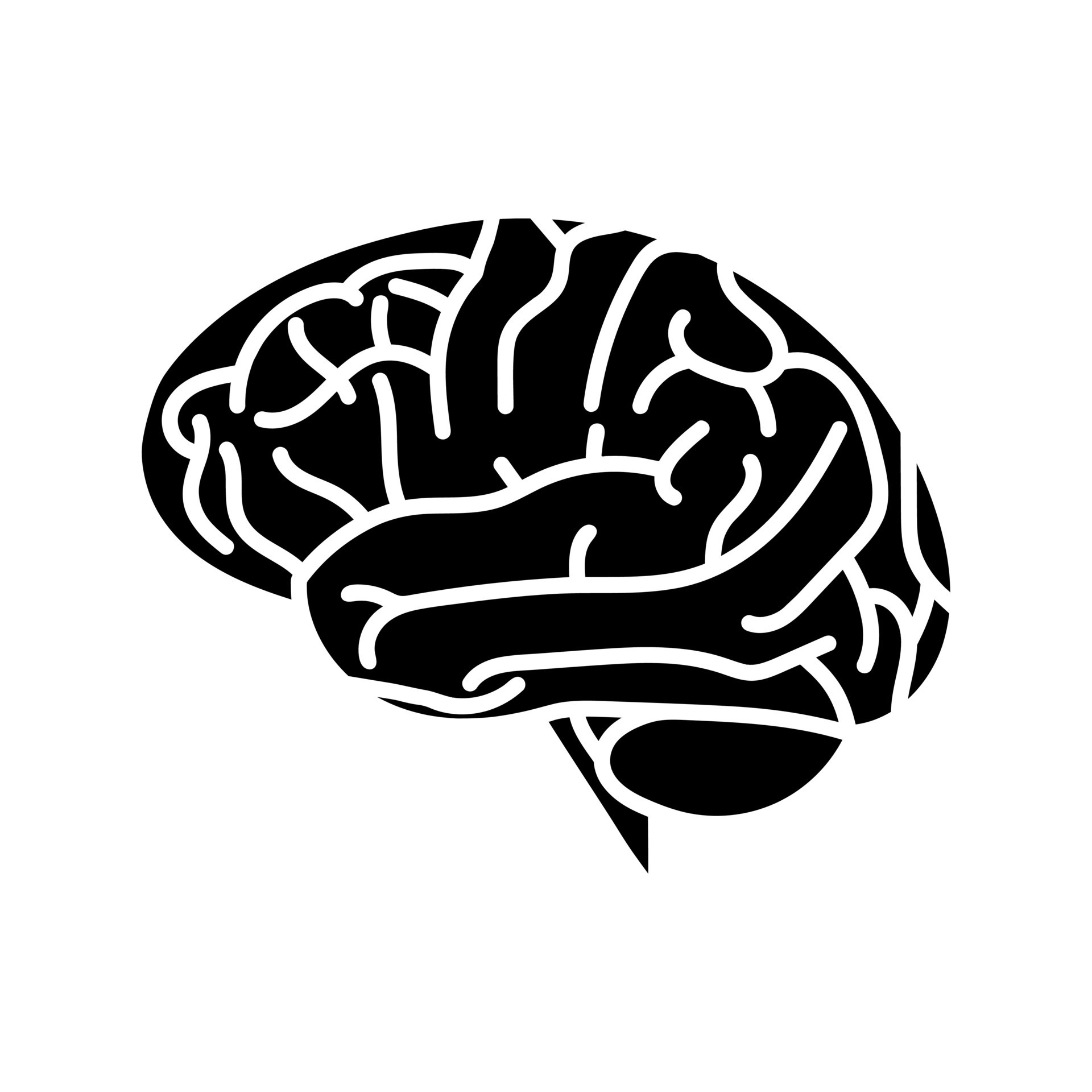 Human brain icon with. Generate ideas. Brainstorming 26756693 Vector ...