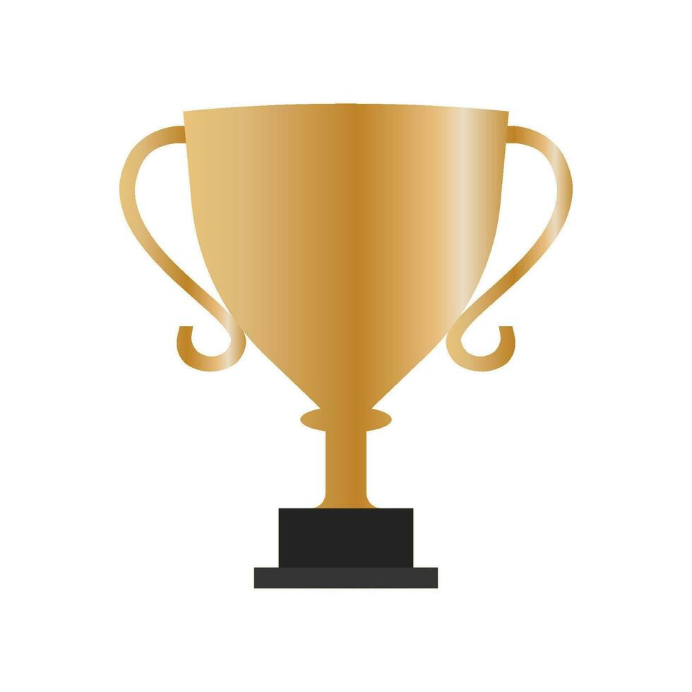 Trophy icon with a white background vector