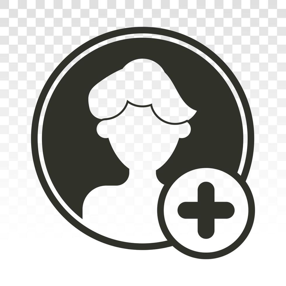 Add new user account - vector flat icons for apps and websites