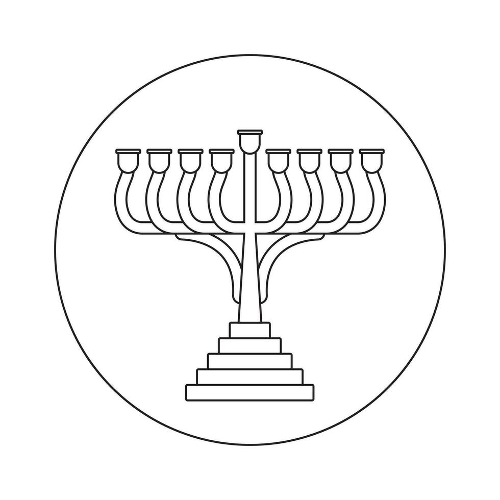 candle holder icon for apps or websites vector