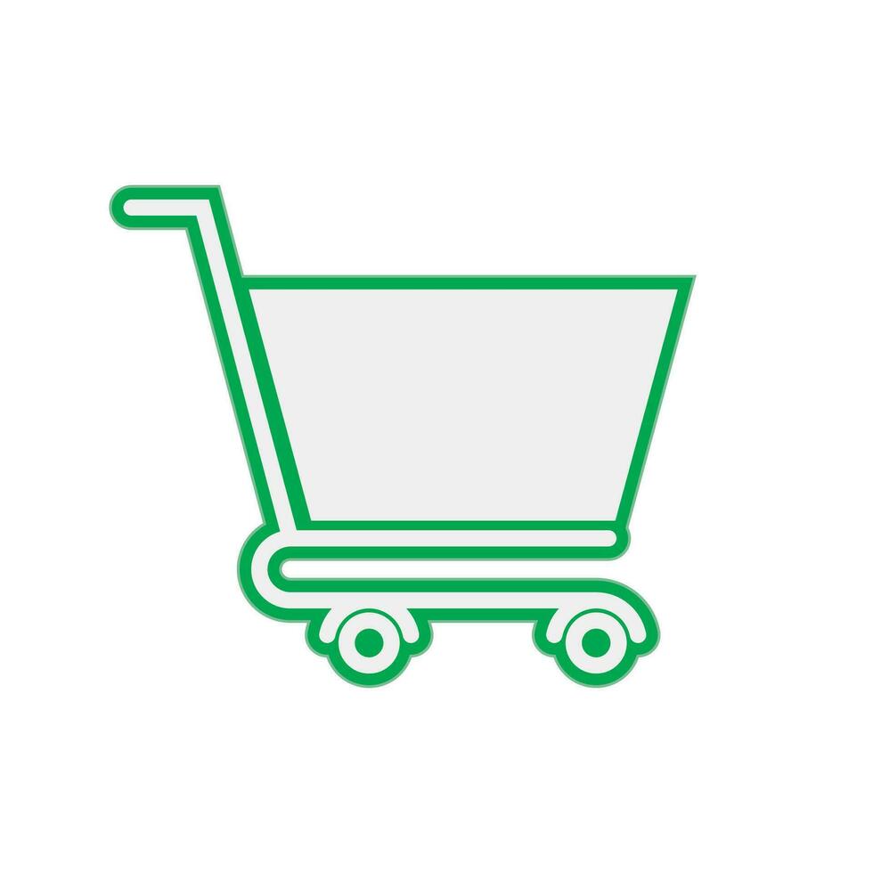 icono de carrito de compras vector