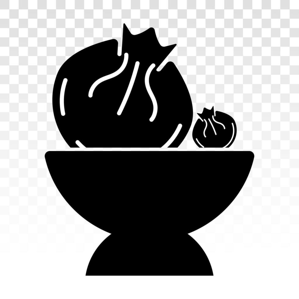 Baozi or jiaozi - Chinese steamed bun line art vector icon for food apps and websites
