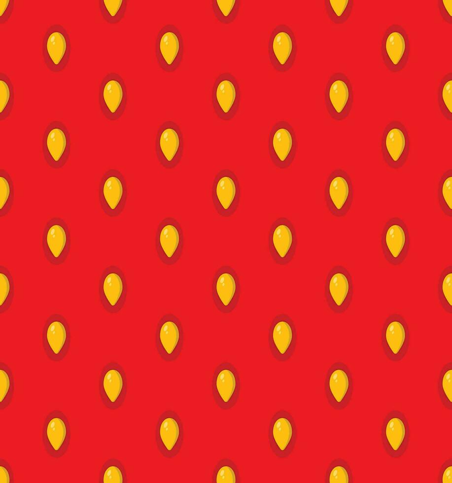 Strawberry skin texture cartoon pattern background vector