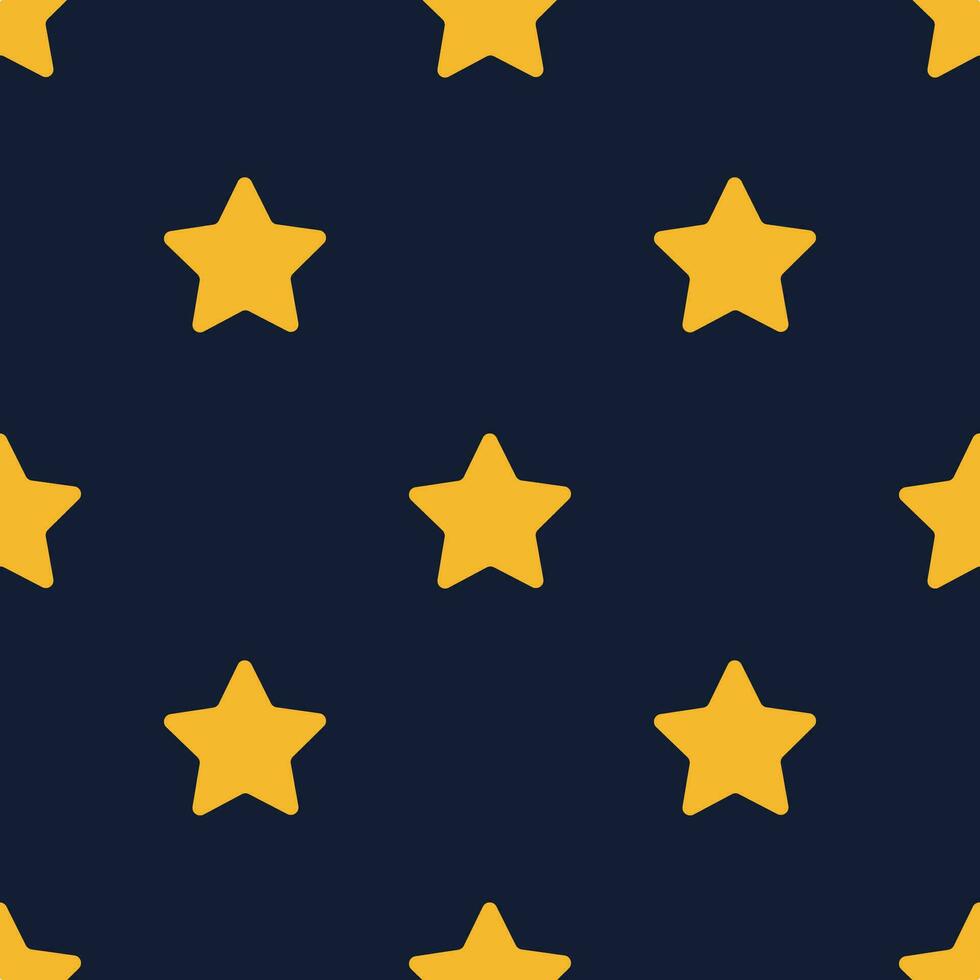 yellow star pattern on dark blue background, vector background pattern