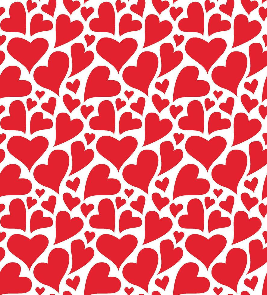 Love heart seamless pattern design vector background. Seamless pattern on Valentine's day. The seamless texture with heart.