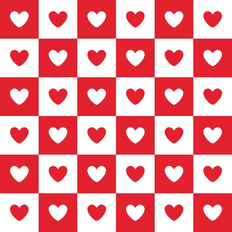 Love heart seamless pattern design vector background. Seamless pattern on Valentine's day. The seamless texture with heart.