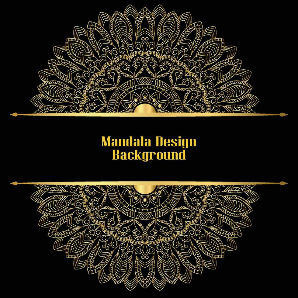 mandala design background template vector