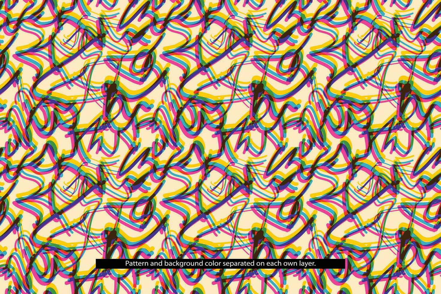 Seamless Abstract Traditional Etnic Hand Drawn Pattern Background vector