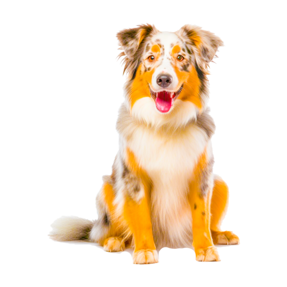 Brown australian shepherd ai generative png