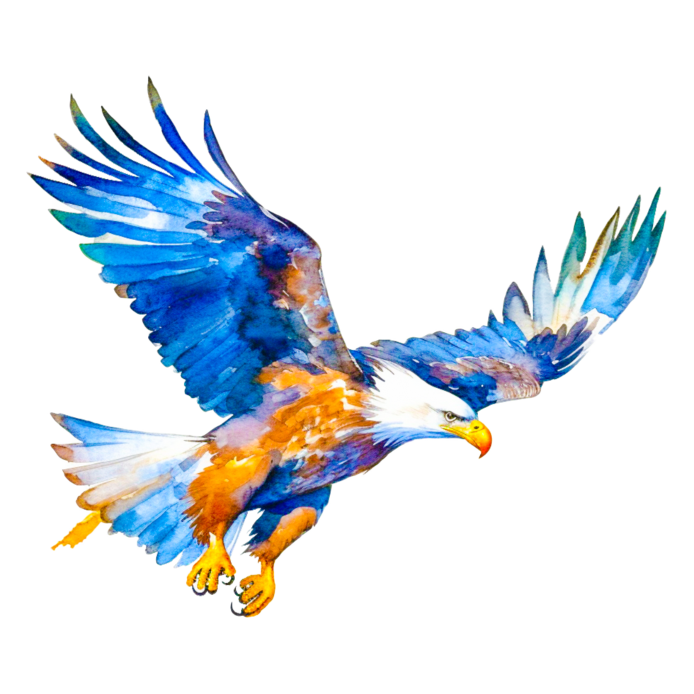 carino aquila volante ai generativo png