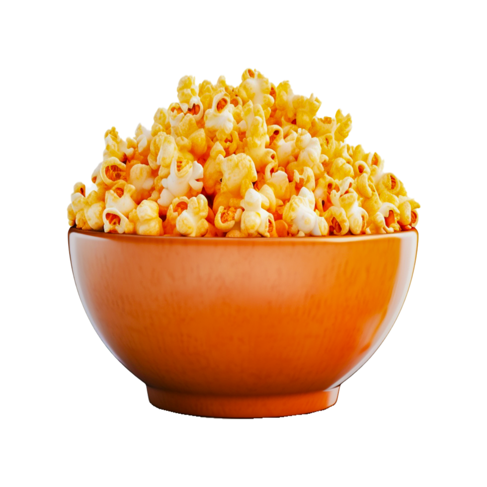pop corn produit alimentaire dans bol ai génératif png
