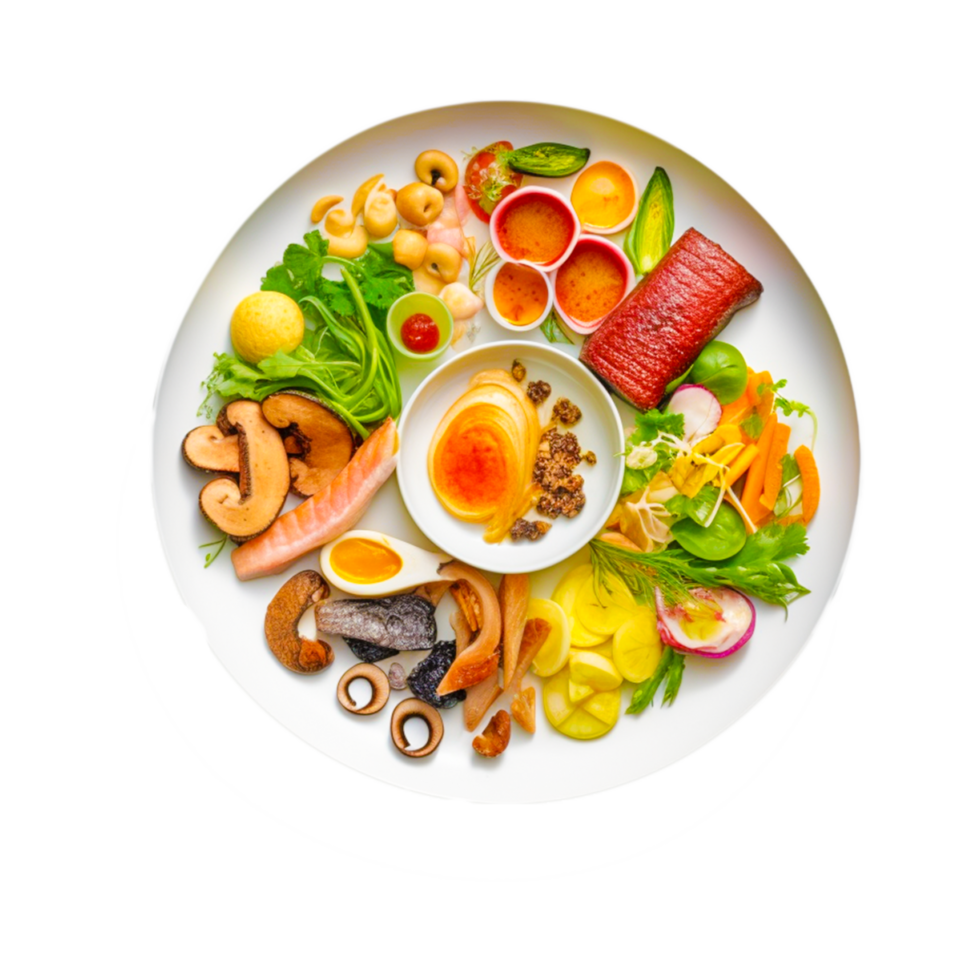 Varieties of food chart  Nutrient Serving size Healthy diet Food pyramid ai generative png