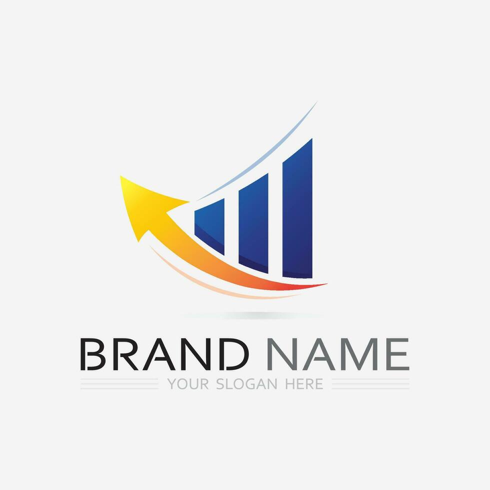 Business finance and Marketing logo Vector illustration  design