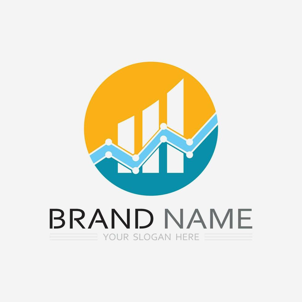 Business finance and Marketing logo Vector illustration  design