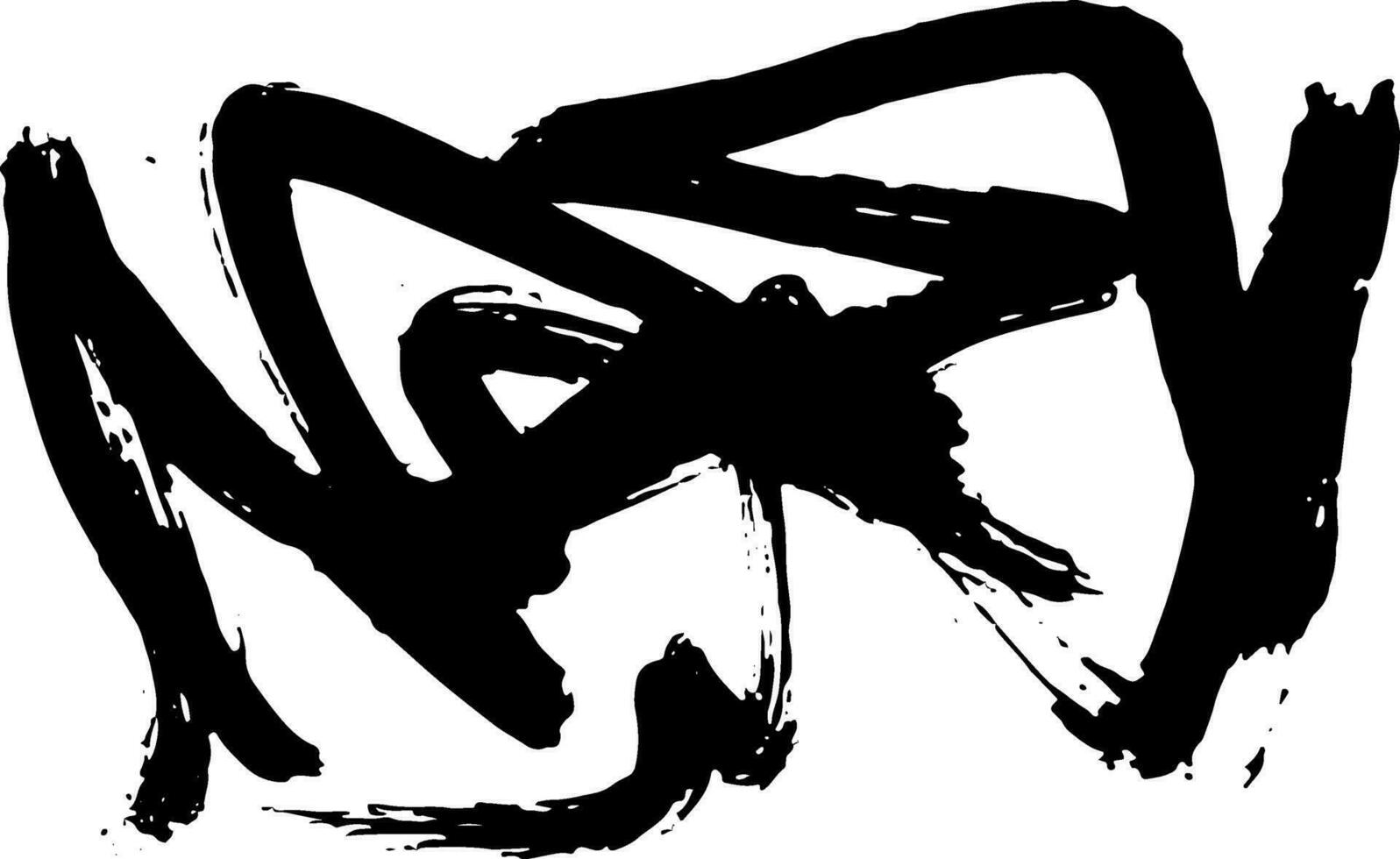 Grunge Dry Brush Abstract Contemporary Pattern vector