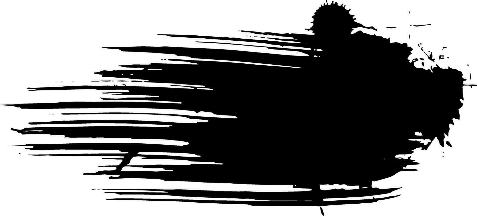 Abstract Dry Brush Grunge Banner vector