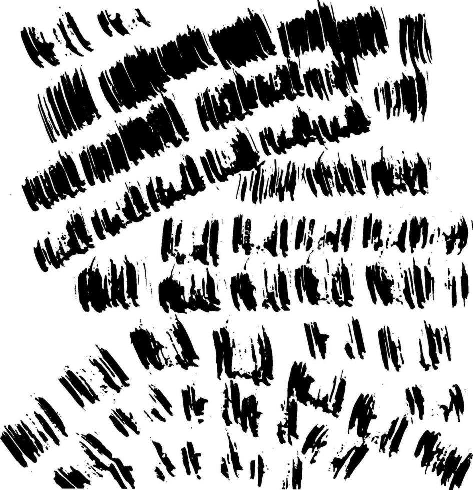 Grunge Dry Brush Strokes Seamless Pattern vector