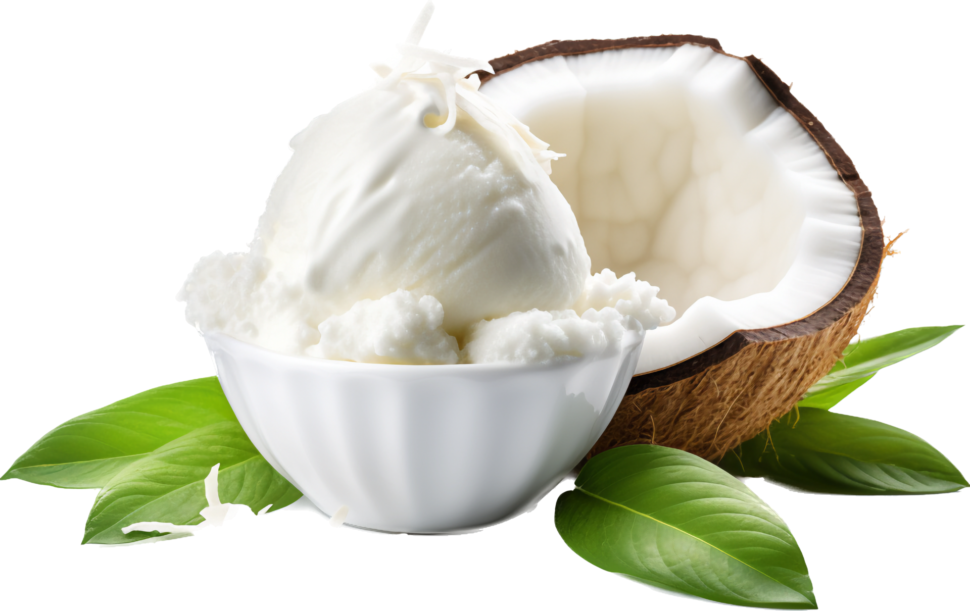 Coconut Ice Cream png with AI generated. 26757647 PNG