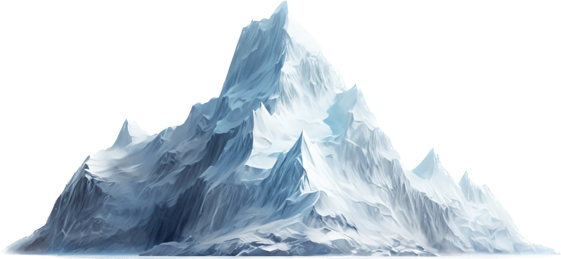 la glace Montagne png avec ai généré.