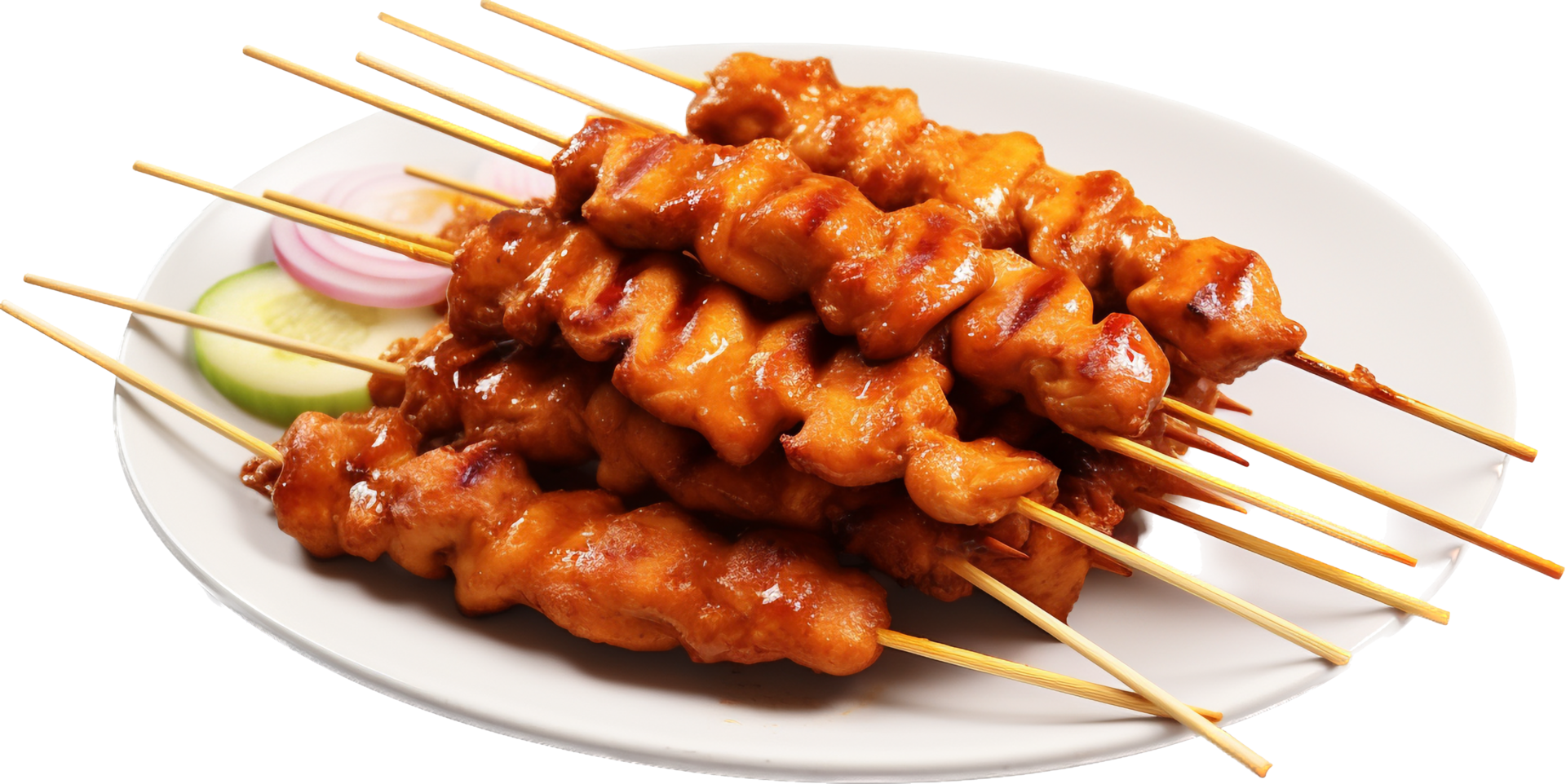 Satay png with AI generated.