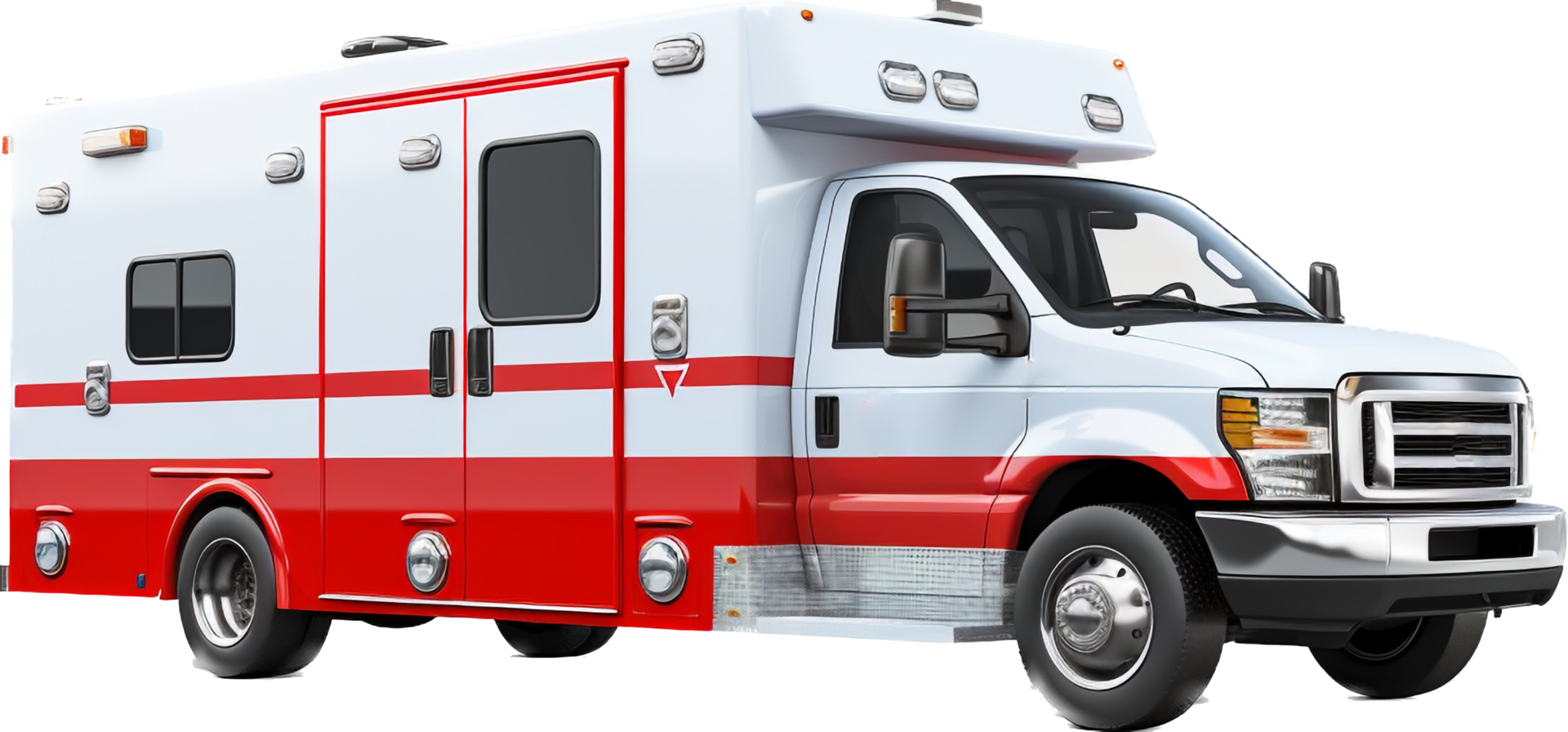 Ambulance png with AI generated.
