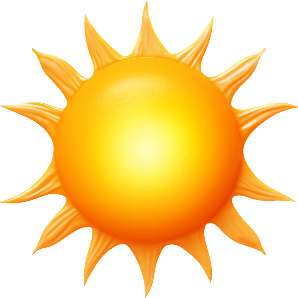 Sun png with AI generated.