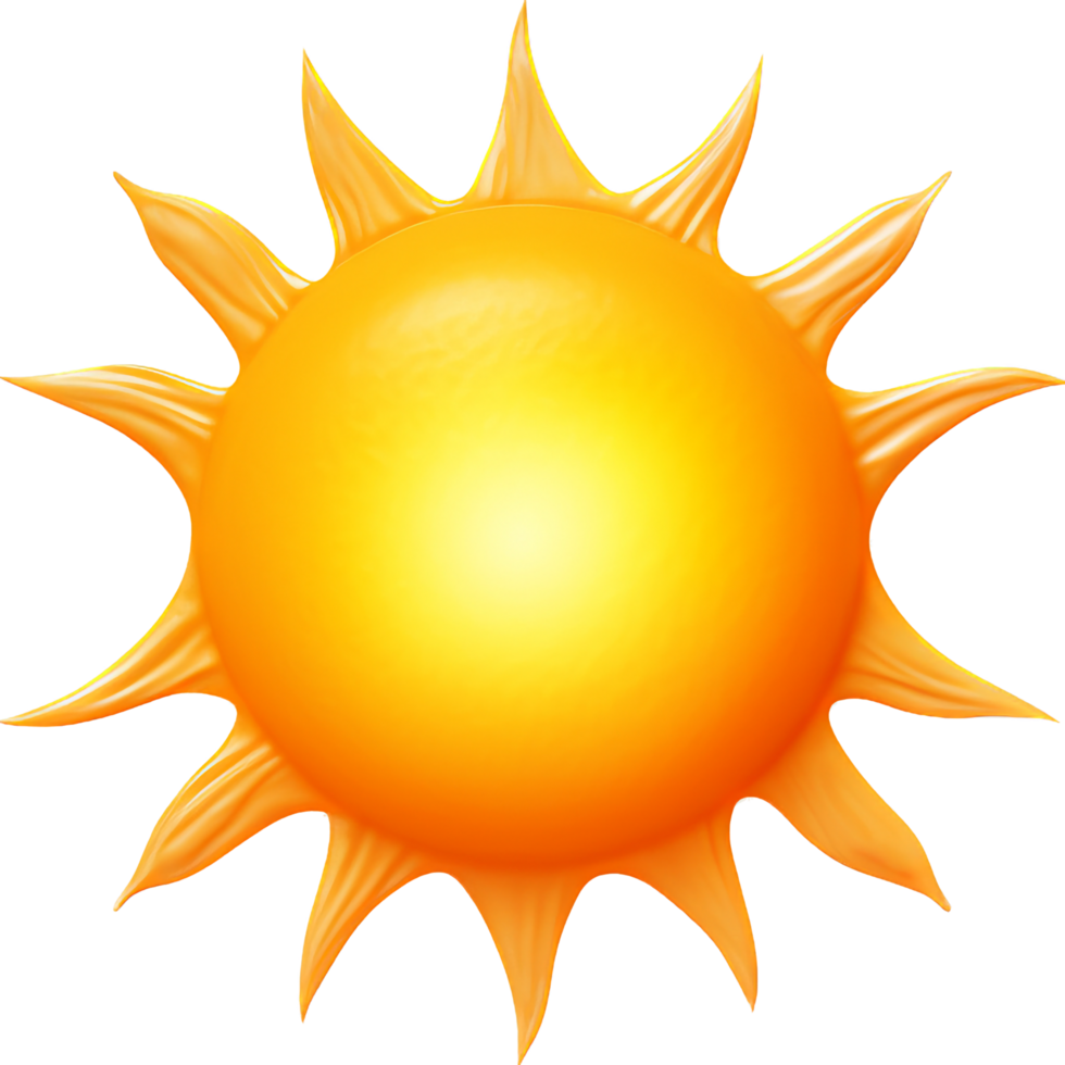 Sun png with AI generated.