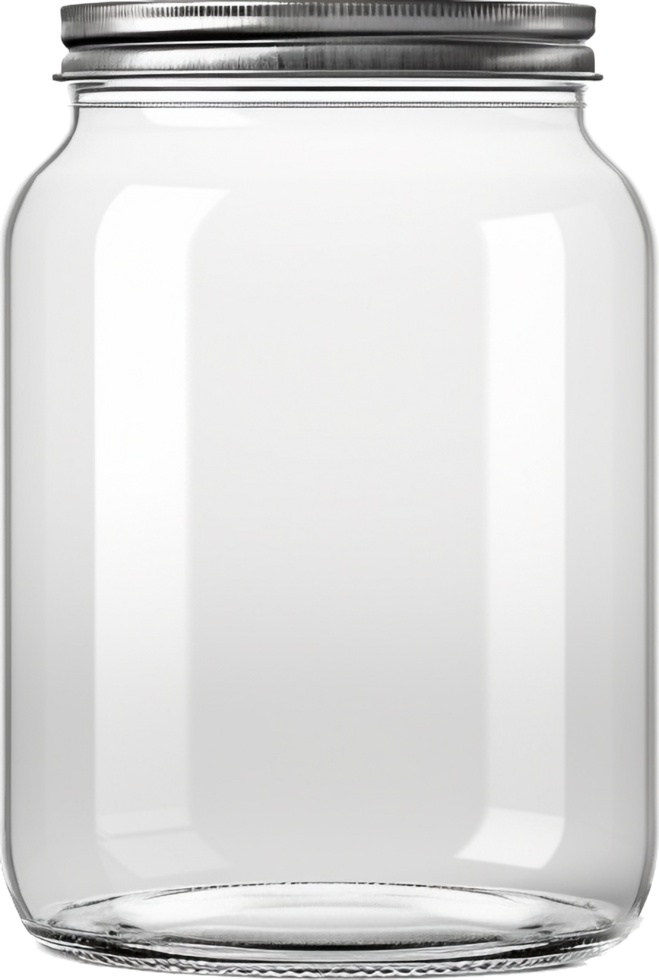 Glass jar with . png