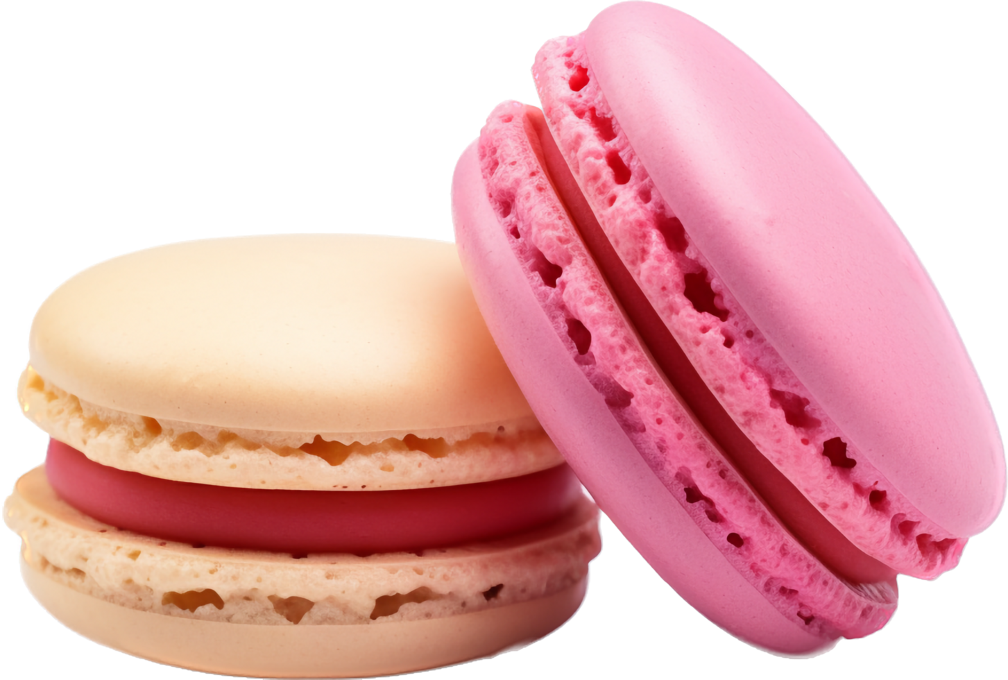 Macaron png with AI generated.