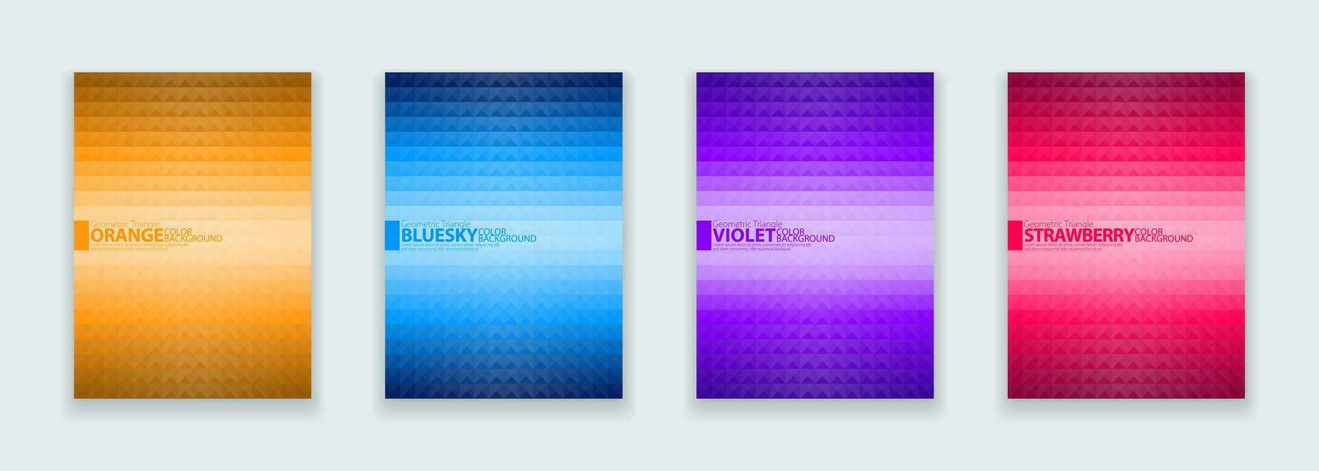 Background abstract geometric shape triangle pyramid set. Poster covers design. Vector illustration.
