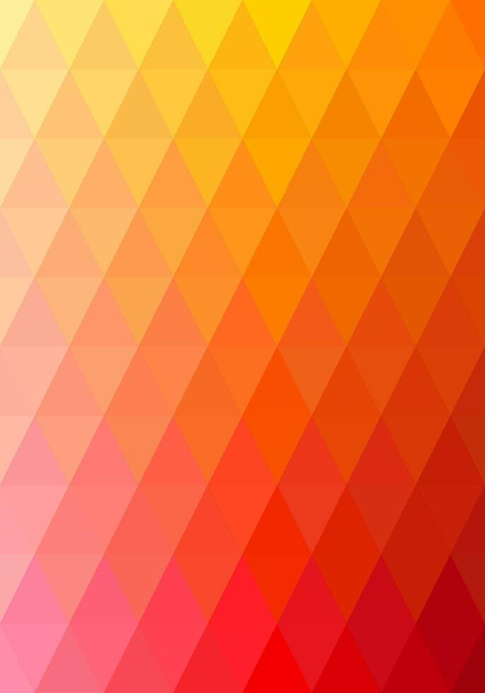 Triangle shape pattern. Red, orange, yellow gradient. Abstract background. Texture design for publications, covers, posters, flyers, brochures, banners, backdrops, walls. Vector illustration.