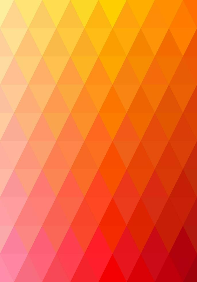 Triangle shape pattern. Red, orange, yellow gradient. Abstract background. Texture design for publications, covers, posters, flyers, brochures, banners, backdrops, walls. Vector illustration.