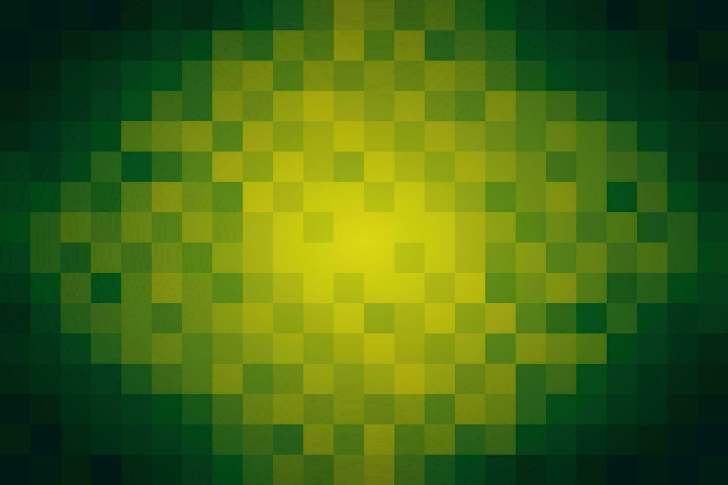 Abstract pattern mosaic background. Square shape with dark green gradient yellow. Texture design for vector illustration.