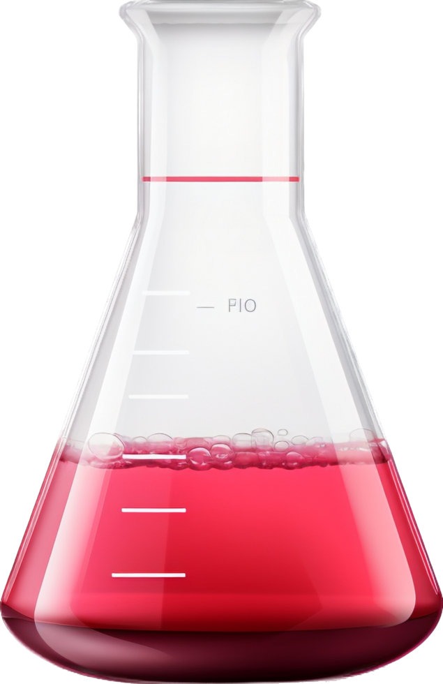 Laboratory flask with . png