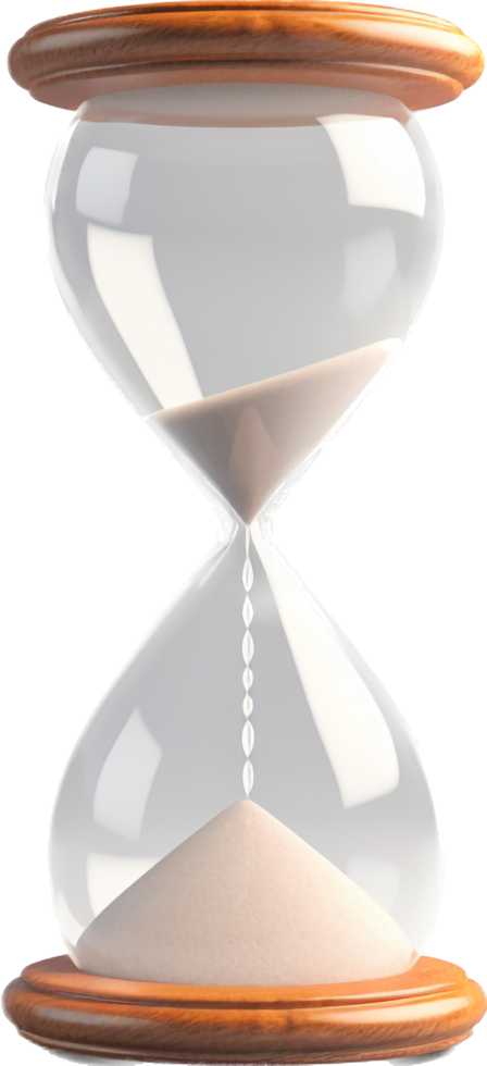 Hourglass png with AI generated.