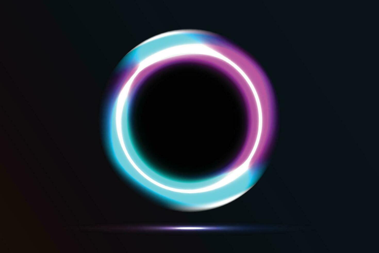 circular neon wallpaper, neon background, circular neon with lighting background vector
