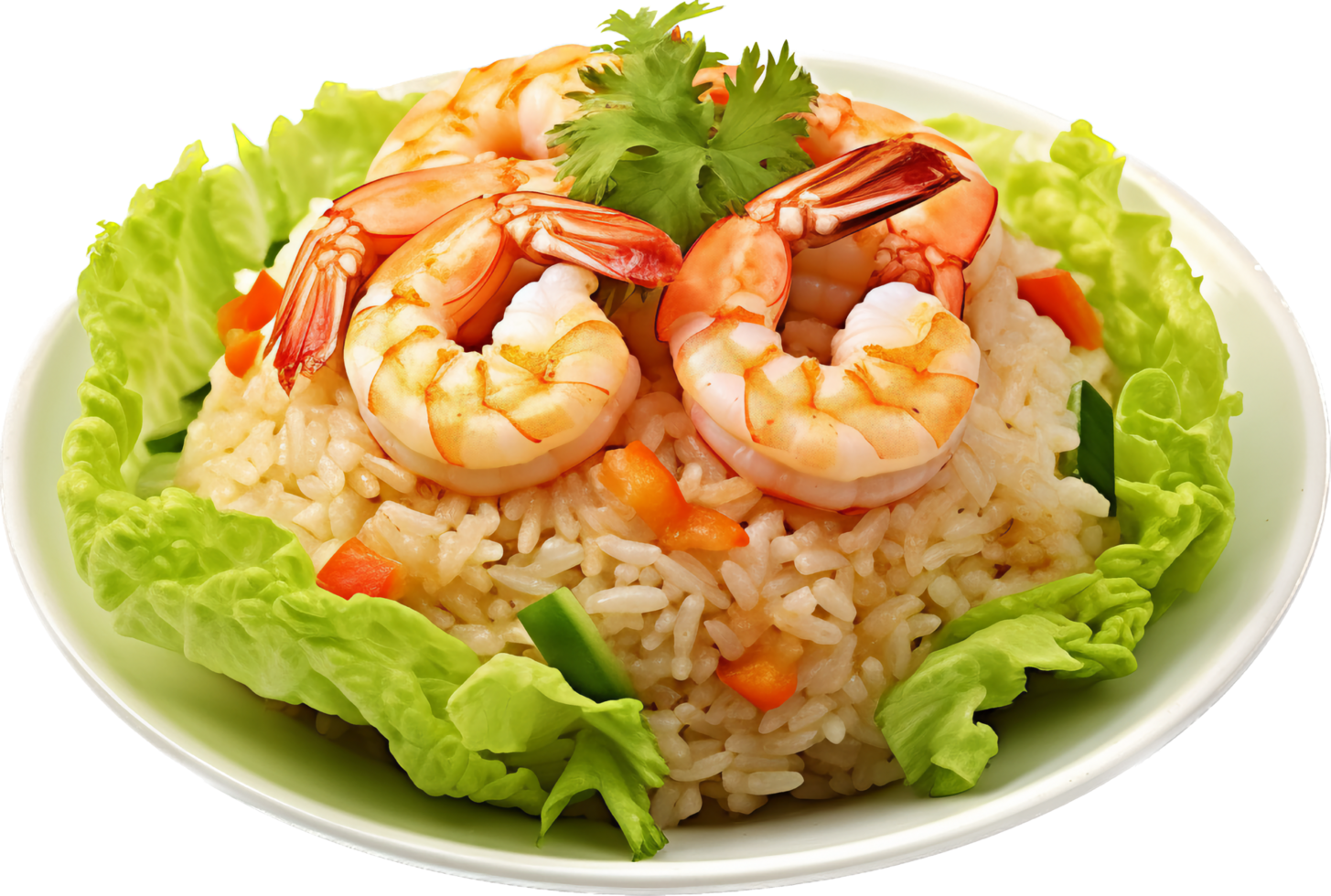 Fried rice png with AI generated.